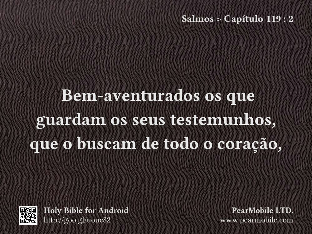 Salmos, Capítulo 119:2